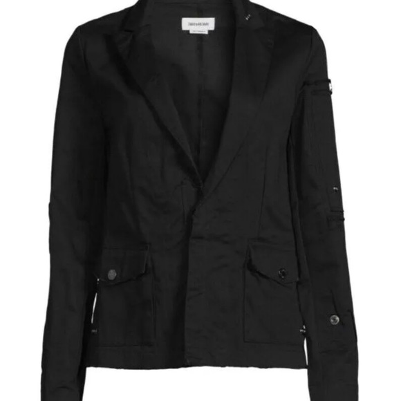 NWT Zadig & Voltaire Virginia Strass Rock Jacket S - Picture 5 of 8